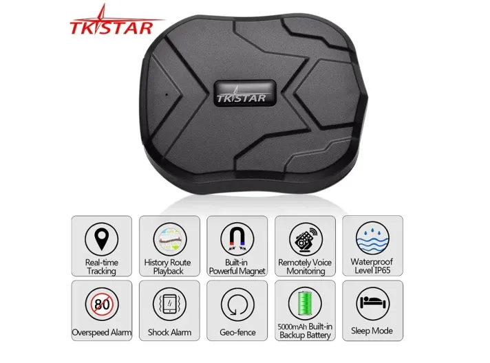 Tkstar TK905 GPS ტრეკერი წყალგაუმტარი 90 დღის ლოდინის რეჟიმში